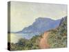 La Corniche in Monaco-Claude Monet-Stretched Canvas