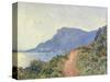 La Corniche in Monaco-Claude Monet-Stretched Canvas