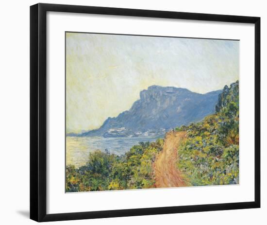 La Corniche Near Monaco, 1884-Claude Monet-Framed Premium Giclee Print