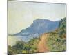La Corniche Near Monaco, 1884-Claude Monet-Mounted Premium Giclee Print