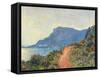 La Corniche near Monaco, 1884-Claude Monet-Framed Stretched Canvas