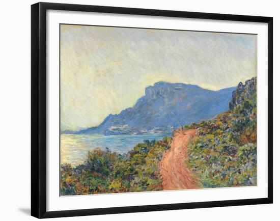 La Corniche near Monaco, 1884-Claude Monet-Framed Giclee Print