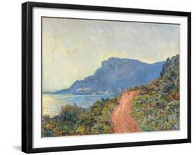 La Corniche near Monaco, 1884-Claude Monet-Framed Giclee Print