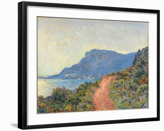 La Corniche near Monaco, 1884-Claude Monet-Framed Giclee Print