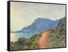 La Corniche near Monaco, 1884-Claude Monet-Framed Stretched Canvas