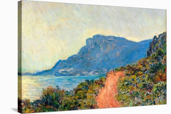 La Corniche near Monaco. La Corniche bij Monaco. Dating: 1884. Measurements: h 75 cm × w 94 cm.-Claude Monet-Stretched Canvas