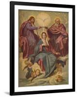 'La Coronacion de la Virgen', (Coronation of the Virgin ), 1635-1648, (c1934)-Diego Velasquez-Framed Giclee Print