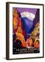 La Cote D'Azur Vintage Poster - Europe-Lantern Press-Framed Art Print