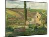 La Cote Des Mathurins a L'Hermitage, Pontoise, 1876-Camille Pissarro-Mounted Giclee Print