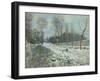 La Côte du Coeur, Volant à Marly sous la neige, dit autrefois "Route de Louveciennes", neige-Alfred Sisley-Framed Giclee Print