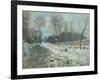 La Côte du Coeur, Volant à Marly sous la neige, dit autrefois "Route de Louveciennes", neige-Alfred Sisley-Framed Giclee Print