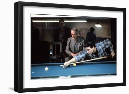 La Couleur by l'Argent THE COLOR OF MONEY by Martin Scorsese with Tom Cruise and Paul Newman, 1986-null-Framed Photo