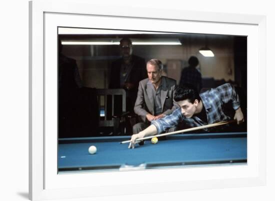 La Couleur by l'Argent THE COLOR OF MONEY by Martin Scorsese with Tom Cruise and Paul Newman, 1986-null-Framed Photo