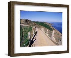 La Coupee and Dixcart Bay, Sark, Channel Islands, United Kingdom-J Lightfoot-Framed Photographic Print