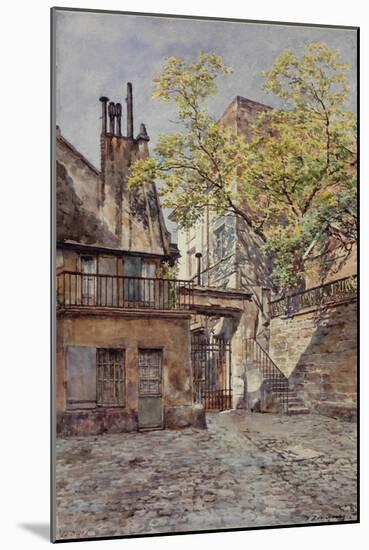 La cour de Rouen (ou de Rohan) et une partie de l'enceinte du XIIIème siècle, Paris-Marie-Désirée Bourgoin-Mounted Giclee Print