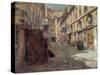 La cour du Dragon, rue de Rennes-Victor Marec-Stretched Canvas