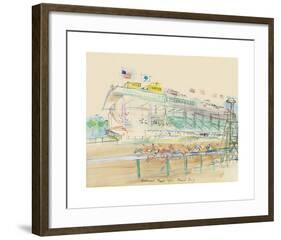 La course à Belmont Park-Raoul Dufy-Framed Premium Giclee Print