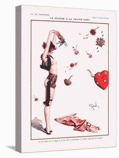 La Course À La Petite Mort. La Vie Parisienne Magazine Cover, 1922-Henry Gerbault-Stretched Canvas