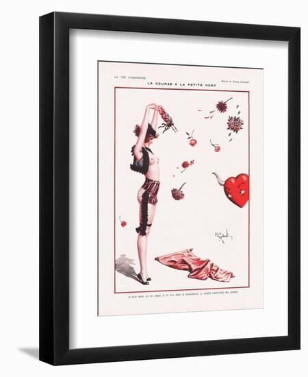 La Course À La Petite Mort. La Vie Parisienne Magazine Cover, 1922-Henry Gerbault-Framed Giclee Print