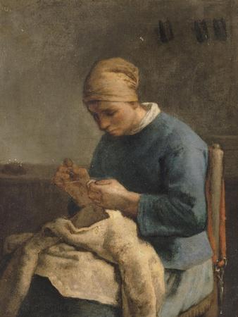 La couseuse' Giclee Print - Jean-François Millet | AllPosters.com