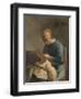 La couseuse-Jean-François Millet-Framed Giclee Print