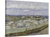 La Crau with Peach Trees in Bloom-Vincent van Gogh-Stretched Canvas