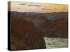 La Creuse, Sunset-Claude Monet-Stretched Canvas