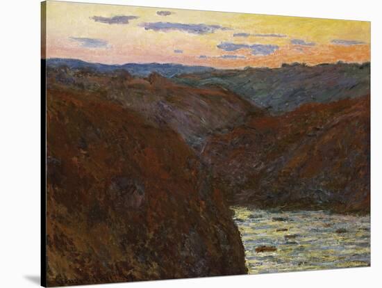 La Creuse, Sunset-Claude Monet-Stretched Canvas