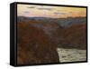 La Creuse, Sunset-Claude Monet-Framed Stretched Canvas