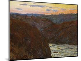 La Creuse, Sunset-Claude Monet-Mounted Giclee Print