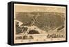 La Crosse, Wisconsin - Panoramic Map-Lantern Press-Framed Stretched Canvas