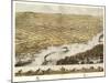 La Crosse, Wisconsin - Panoramic Map-Lantern Press-Mounted Art Print
