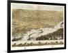 La Crosse, Wisconsin - Panoramic Map-Lantern Press-Framed Art Print