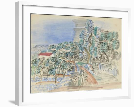 La Cueillette des Oranges-Raoul Dufy-Framed Giclee Print