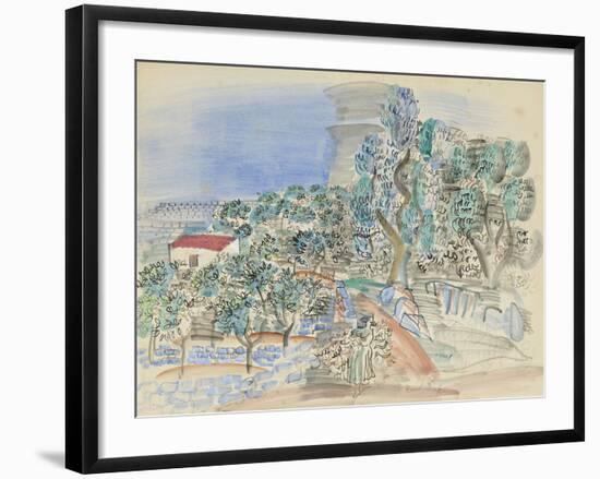 La Cueillette des Oranges-Raoul Dufy-Framed Giclee Print