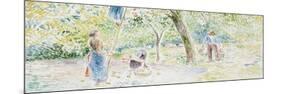 La Cueillette Des Pommes, C. 1884-1885 (Oil on Faience)-Camille Pissarro-Mounted Premium Giclee Print