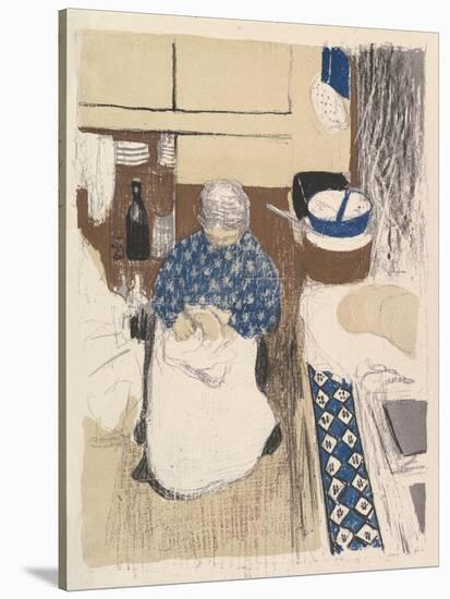 La Cuisinière, from the series Paysages et Intérieurs, 1899-Edouard Vuillard-Stretched Canvas