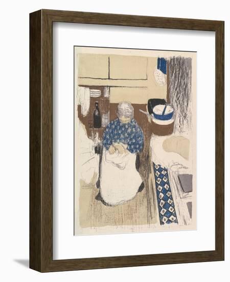 La Cuisinière, from the series Paysages et Intérieurs, 1899-Edouard Vuillard-Framed Giclee Print