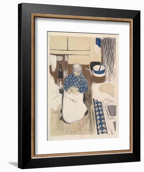 La Cuisinière, from the series Paysages et Intérieurs, 1899-Edouard Vuillard-Framed Giclee Print