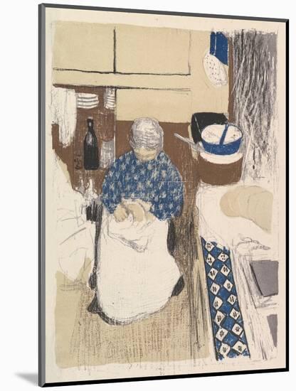 La Cuisinière, from the series Paysages et Intérieurs, 1899-Edouard Vuillard-Mounted Giclee Print