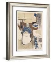 La Cuisinière, from the series Paysages et Intérieurs, 1899-Edouard Vuillard-Framed Giclee Print