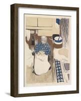 La Cuisinière, from the series Paysages et Intérieurs, 1899-Edouard Vuillard-Framed Giclee Print