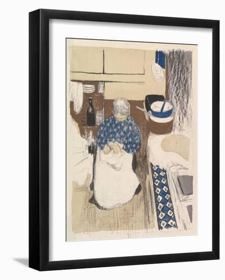 La Cuisinière, from the series Paysages et Intérieurs, 1899-Edouard Vuillard-Framed Giclee Print