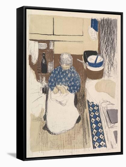 La Cuisinière, from the series Paysages et Intérieurs, 1899-Edouard Vuillard-Framed Stretched Canvas