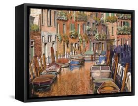 La Curva Sul Canale-Guido Borelli-Framed Stretched Canvas