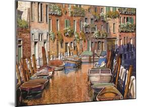 La Curva Sul Canale-Guido Borelli-Mounted Giclee Print