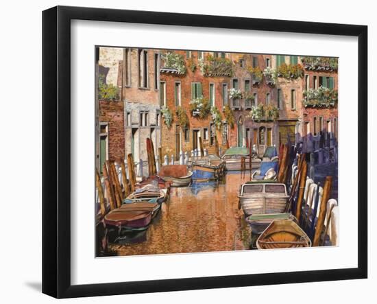 La Curva Sul Canale-Guido Borelli-Framed Giclee Print