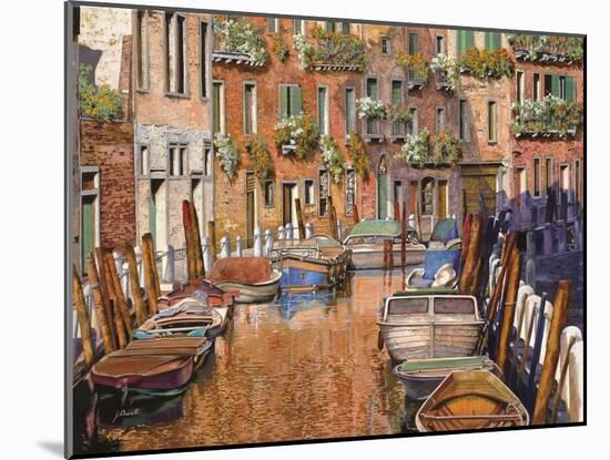 La Curva Sul Canale-Guido Borelli-Mounted Giclee Print