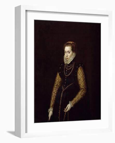 La Dama De Las Cadenas De Oro, Ca. 1560, Flemish School-Antonio Moro-Framed Giclee Print