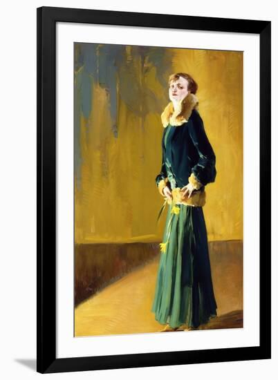 La Dama in Verde-Virgilio Constantini-Framed Giclee Print